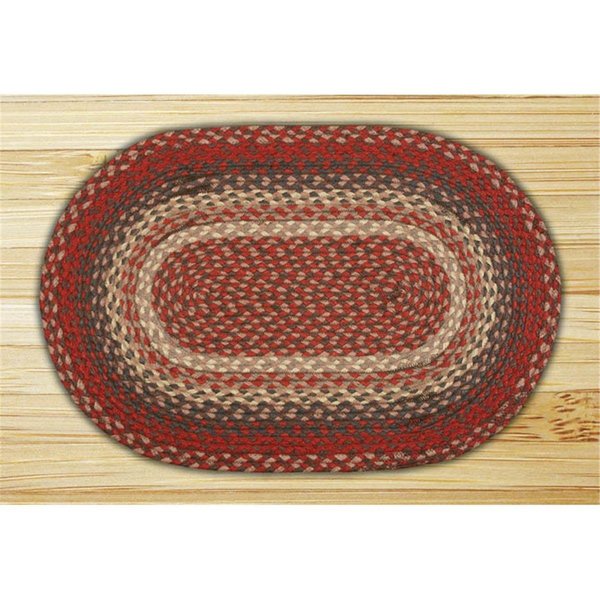 Earth Rugs Burgundy Oval Rug 2012